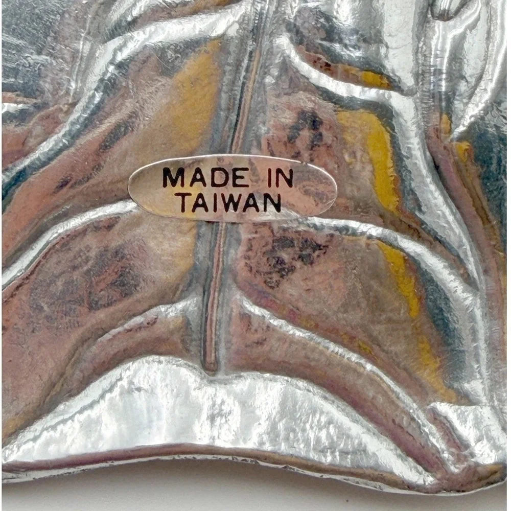 VTG 90s‎ Arthur Court Bunny Rabbit Aluminum Serving Tray Platter NOS Cottage 19